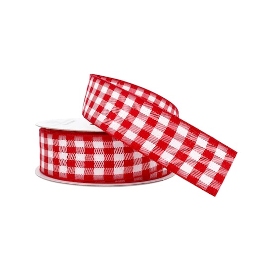 7/8'' x 5yd. Gingham Ribbon by Celebrate It®